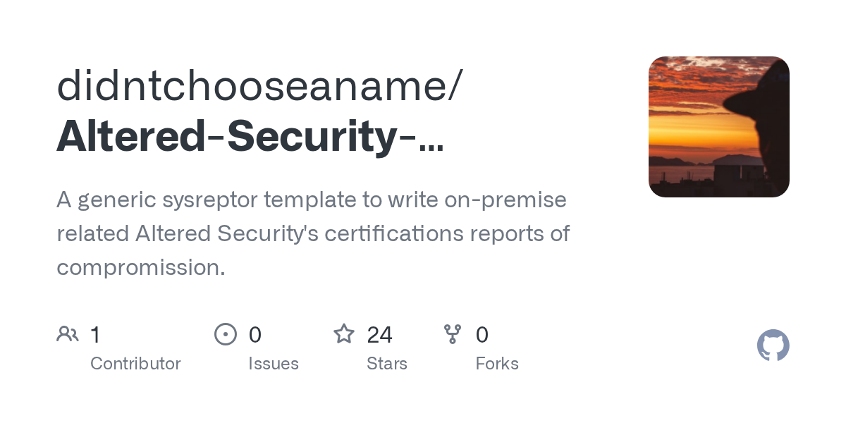 A generic sysreptor template to write on-premise related Altered Security's certifications reports of compromission. - didntchooseaname/Altered-Security-Reporting
